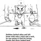 Bubbins Coloring Book and Crayons